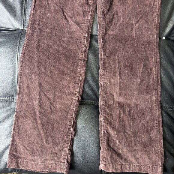 Columbia Women's Corduroy Pants Brown Stretch Straight Leg Slash Pocket 14 - Picture 5 of 11